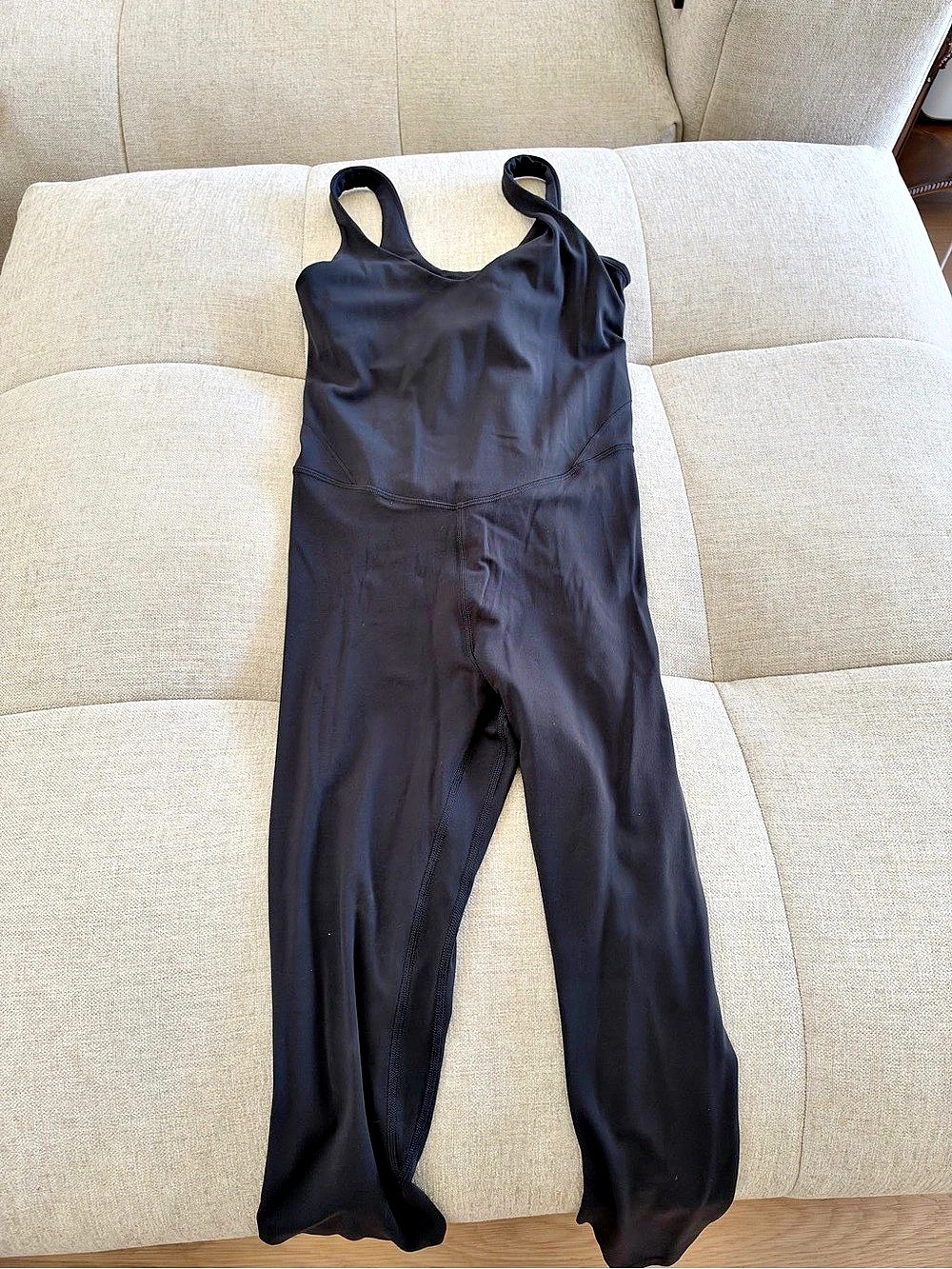 lululemon Align Bodysuit 25" Black Jumpsuit Size 6